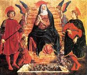 Andrea del Castagno Our Lady of the Assumption with Sts Miniato and Julian oil